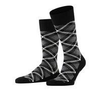 Burlington Tartan M So algodón estampados 1 par, Calcetines Hombre, Negro Black 3000, 40-46