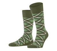 Burlington Tartan M So algodón estampados 1 par, Calcetines Hombre, Verde Salvia 7472, 40-46
