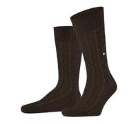 Burlington Twist of Tweed M So lana seda estampados 1 par, Calcetines Hombre, Marrón Autumn Melange 5880, 40-46