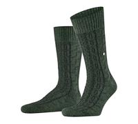 Burlington Twist of Tweed M So lana seda estampados 1 par, Calcetines Hombre, Verde Green Melange 7526, 40-46