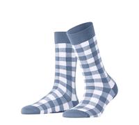 Burlington Vichy W So algodón estampados 1 par, Calcetines Mujer, Azul Sky Blue 6876, 36-41