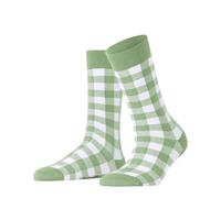 Burlington Vichy W So algodón estampados 1 par, Calcetines Mujer, Verde Quiet Green 7378, 36-41