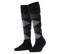 Burlington Whitby W KH suave y cálido largo estampado 1 par, Calcetines largos Mujer, Negro (Black 3000), 36/41 EU
