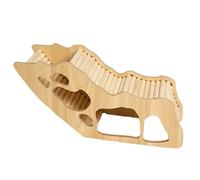 BURLOE Escondite De Hámster, Puente Trepador De Túnel Subterráneo Madera Desechada Escalera Ejercicio Enano Conejillo Indias Decoración De La Jaula Hámster,3