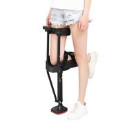 BURLOE Krücken Walker, Rodilla Ajustable De 180 ° -Up Muleta De Rodilla Anti -Escoba Médica En Las Manos Muleta De Rodilla Libre Sin Dolor -Ayudas Altas Sin Dolor,Negro,Left Leg