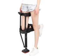 BURLOE Krücken Walker, Rodilla Ajustable De 180 ° -Up Muleta De Rodilla Anti -Escoba Médica En Las Manos Muleta De Rodilla Libre Sin Dolor -Ayudas Altas Sin Dolor,Negro,right leg