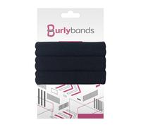 Burlybands - The Ultimate Hair Ties for Thick Heavy or Curly Hair. No Slipping Snagging Breaking or Stretching Out. Heavy Duty Seamless Ponytail Holders for Thick Hair (Black, Large, One 3 Pack)
