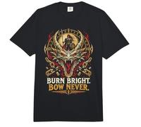 Burn Bright Bow Never Norse Dragon Viking Runes Comfort Colors Adult Heavyweight T-Shirt