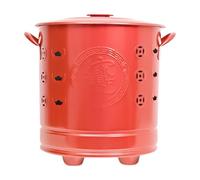 Burn Cage - Stainless Steel, Fire Barrel With Lid, Outdoor Waste Incinerator | Garden Debris Disposal Bin For Backyard, Courtyard, Patio, Camping, Wood Scrap, Paper Refuse, Yard Cleanup, Outdoor Heati