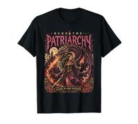Burn The Patriarchy - Dragón Fantasía Oscura Gótico Feminist Camiseta gráfica económica