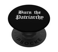Burn The Patriarchy Feminismo Igualdad de Género Derechos de las Mujeres PopSockets PopGrip Adhesivo