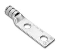 Burndy YAG28L-2TC38-LD Conductor Hylug Flex de dos agujeros chapado en cañón, soldadura 4/0, 550/24, conductor 4/0 AWG, 3.5 pulgadas de longitud, tamaño del agujero de perno prisionero, 1.1 pulgadas de ancho de lengua