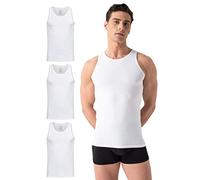 Burnell & Son Bodies Conjunto de Tres Tank Top Ropa Interior canalé Fino y Camiseta Extra Larga de algodón Slim fit