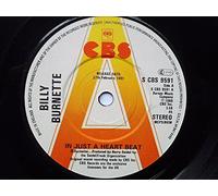 Burnette, Billy In Just A Heart Beat 7" CBS SCBS9591 EX 1980 there is handwritten number on label and there is a 2mm drill hole in label rim