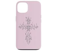 Burning Cross in Flame EMO E-Girl Boy Alt Y2K Trad Mall gótico Carcasa para iPhone 13