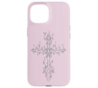Burning Cross in Flame EMO E-Girl Boy Alt Y2K Trad Mall gótico Carcasa para iPhone 15