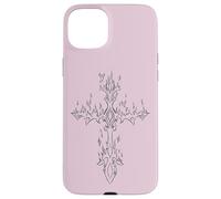 Burning Cross in Flame EMO E-Girl Boy Alt Y2K Trad Mall gótico Carcasa para iPhone 15 Plus
