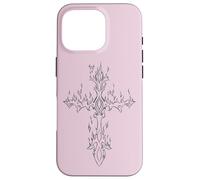 Burning Cross in Flame EMO E-Girl Boy Alt Y2K Trad Mall gótico Carcasa para iPhone 16 Pro
