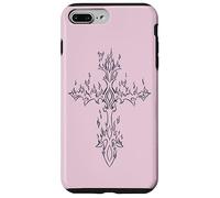 Burning Cross in Flame EMO E-Girl Boy Alt Y2K Trad Mall gótico Carcasa para iPhone 7 Plus/8 Plus