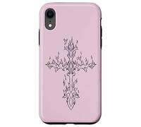 Burning Cross in Flame EMO E-Girl Boy Alt Y2K Trad Mall gótico Carcasa para iPhone XR