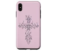 Burning Cross in Flame EMO E-Girl Boy Alt Y2K Trad Mall gótico Carcasa para iPhone XS MAX