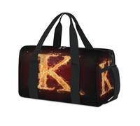 Burning Fire K - Bolsas deportivas deportivas para niños, niñas, mujeres, hombres, bolsa de viaje para fin de semana, bolsa de viaje informal para llevar al gimnasio