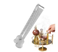 Burning Grasp - Charcoal Heater Clamps, Fragrance Picking Tools, Slender Scents Handling, Fire Safety Maintenance Accessory, Spiritual Wellness, Silver Metal Tool for Meditation Yoga Temple