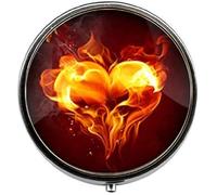 Burning Heart Love Flame Pastillero Candy Box Joyería Art Nouveau Hermosos Regalos