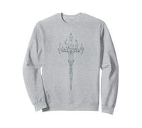 Burning Sword in Flame EMO E-Girl Boy Alt Y2K Trad Mall gótico Sudadera