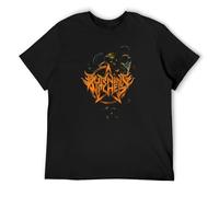 Burning Witches Dance with The Devil Mens T-Shirt Fashion Casual Unisex Black tee S