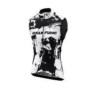 BurningBikewear Uglyfrog Chalecos Ciclismo Otoño/Invierno Moda Hombre Térmico Fleece Sin Mangas Jersey Ropa Bicicleta Windproof Secado Rápido MJRX02