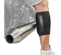 BurnJacket Pro - Protector térmico para tubo de escape de moto, protección de piernas de doble capa, se adapta a pantorrillas de 13,5 a 18 pulgadas, protector de calor para piernas, protección de