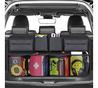 BURNNOVE Organizador de Maletero de Coche Bolsa de Almacenamiento de Maletero de Coche Impermeable Plegable de Gran Capacidad con 3 Correas Ajustables y 8 Bolsillos