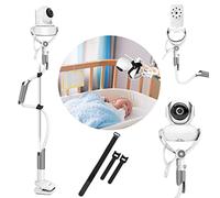 BURNNOVE Soporte para Vigilabebes Universal, Soporte para Cámara Monitor de Bebé Ajustable sin Perforación, Giratorio de 360 ° , Compatible con la Mayoría de de Monitores de Bebé, Teléfonos Móviles
