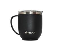 BurnOut Taza para el hogar y la oficina, 12 onzas (negro)