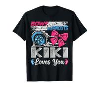 Burnouts or Bows Kiki Loves You Fiesta de revelación de género Camiseta