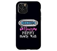 Burnouts or Bows Mommy Loves You Baby Shower Revelación de género Carcasa para iPhone 11 Pro