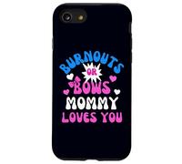 Burnouts or Bows Mommy Loves You Baby Shower Revelación de género Carcasa para iPhone SE (2020) / 7 / 8