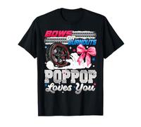 Burnouts or Bows Poppop Loves You Fiesta de revelación de género Camiseta