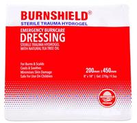 Burnshield - Vendaje de primeros auxilios a base de hidrogel para quemaduras estéril Burnshield Gasa 20 x 45 cm