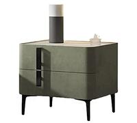 Buró Mesita de noche minimalista creativa con cajones 50 * 40 * 47 cm Mesita de noche de pizarra de madera Armario de almacenamiento lateral adecuado para sala Dormitorio Comedor Mesilla de Noche