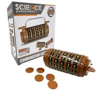 Buroku - Cryptex Da Vinci Puzzle Box - Candado de Combinación Secreta, Rompecabezas de Lógica y Misterio, Puzzle Stem Educativo con Monedas, Juego de Ingenio para Niños y Adultos