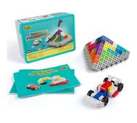 Buroku - Juego de Bloques de Construcción Secret Pyramid Puzzle | 49 Retos y 20 Diseños | 227 Piezas | Rompecabezas Educativo | Desafío Creativo para Niños y Adultos | Desarrollo Cognitivo