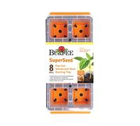 Burpee SuperSeed - Bandeja de inicio de semillas para alféizar de ventana, 8 celdas XL, bandeja de inicio de semillas, reutilizable y apta para lavavajillas, para iniciar semillas de verduras,