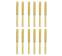 Burr Stone File Sharpening Wheels - Chainsaw Grinding Bits Set | 12 Pieces Titanium Plated Sharpening Stones 4mm 4.8mm 5.5mm for Chain Saw Maintenance, Electric Drill Grinding, Polishing, Repair Tools