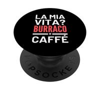 Burraco e Caffé Gioco di Carte Accessori Pensione Pensionato PopSockets PopGrip Adhesivo