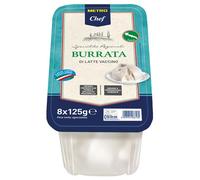 Burrata M. Chef - Ahumada, Mini, Clásica y en Hoja | Cremosa y Deliciosa | Ideal para Ensaladas y Aperitivos Gourmet (REFRIGERADO) (1 ENVASE, Burrata 125 g contiene 8 unidades (total 1 Kg))