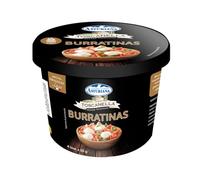 Burratinas Toscanella Central Lechera Asturiana 200g (4x50g) - Fresco, Cremoso y Perfecto para Ensaladas, (Envío Refrigerado) (4 BOTES DE 4X50G (200g))