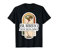 Burrito Aficionado Amante Experto Especialista Chef Mexicano Diversión Camiseta gráfica económica, Hombre, Negro, M