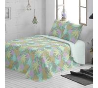 Burrito Blanco | Colcha boutí 127, Turquesa | para Cama de 135 cm (+ Medidas Disponibles) | Colchas Juveniles 135 | Cama Doble 135